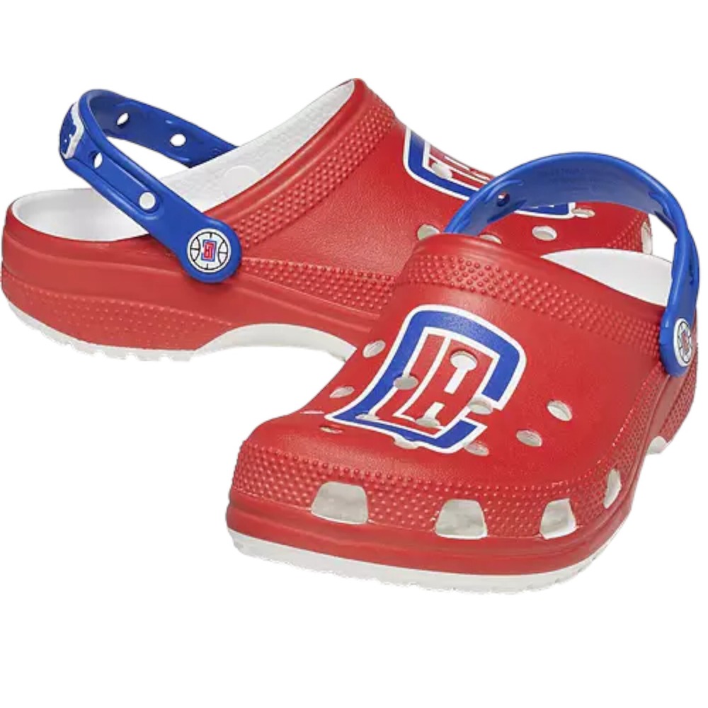 Crocs Los Angeles Clippers NBA Classic Clog Red Blue Adult Men's Size 13